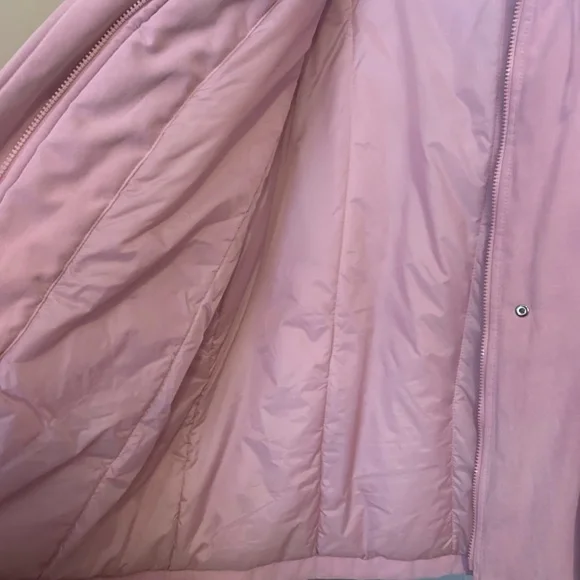 Izzi Pink Hooded Puffer Jacket - Picture 4 of 10